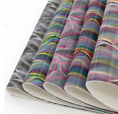 Filem TPU 3D Laminated Rexine Printed Pu Fabrik Leather Untuk Beg