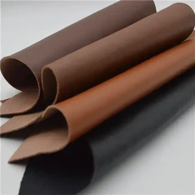 Warna Coklat Gelap Suhu Tinggi Kulit Sintetik PU Tekanan Tinggi Untuk Kasut Selipar