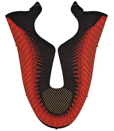 Bahan Atas Kasut Borong Kilang Warp Knitting Fabrik Jacquard Mesh