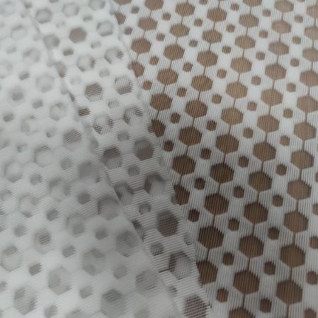 3D Air Layer Jacquard Mesh Knitted Hexagonal Sandwich Mesh Shoe Chair Mesh Fabric