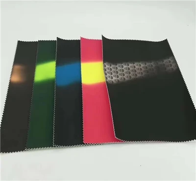 Hot Selling Thermochromic Pu Leather Suhu Perubahan Warna Kulit Untuk Beg Dan Kasut